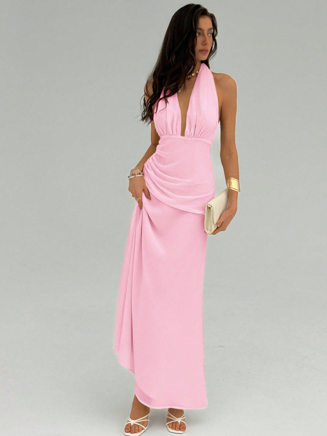 Rochie maxi SHEIN, roz