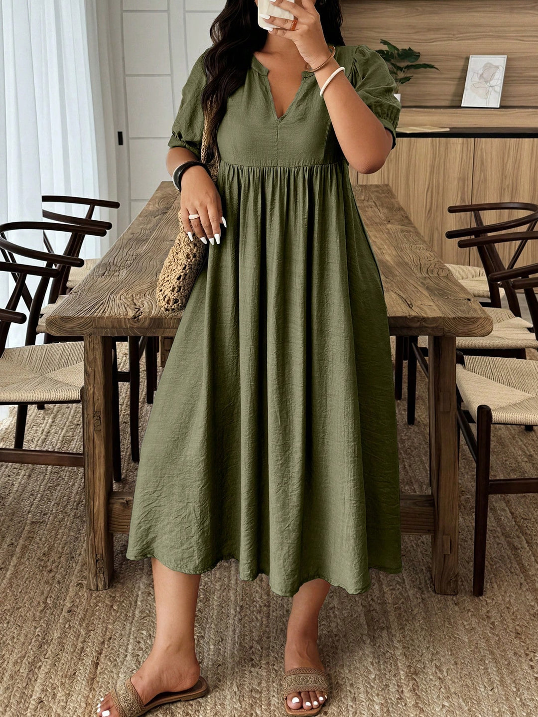 Rochie SHEIN, verde