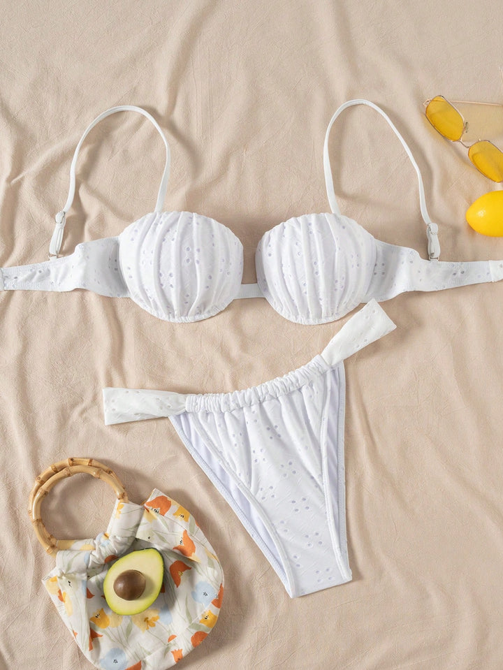 SHEIN fehér bikini szett