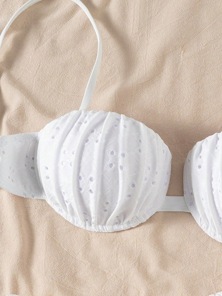 Set bikini SHEIN, alb