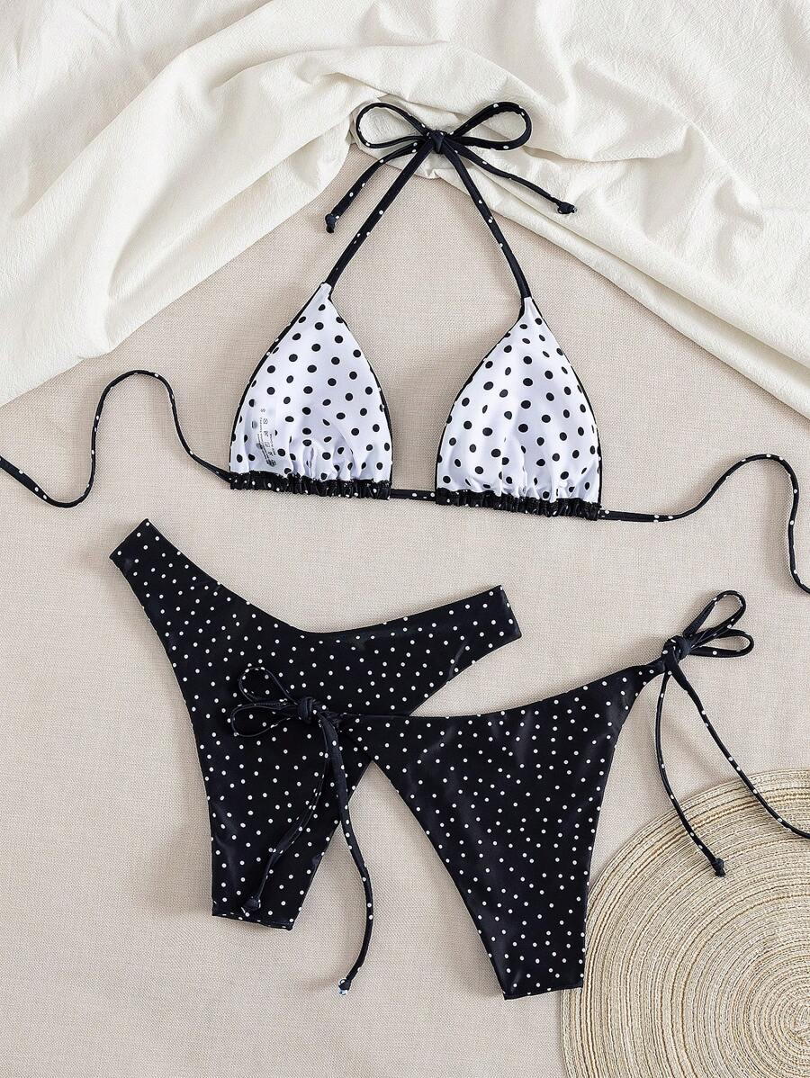 Set costum de baie SHEIN, mix culori