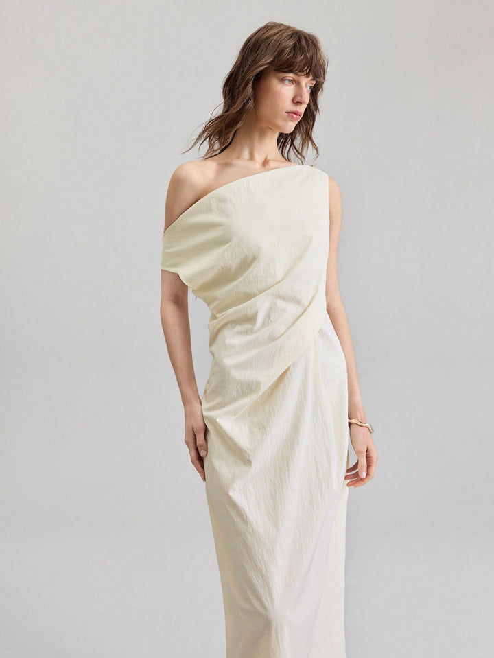 SHEIN maxi ruha, bézs