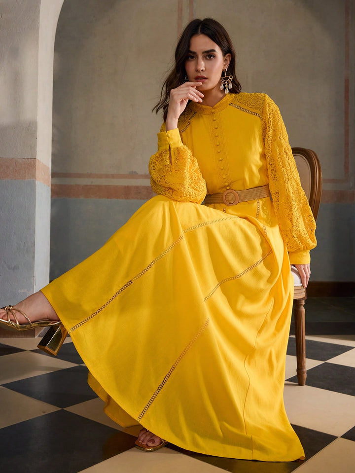 Rochie maxi SHEIN, galben