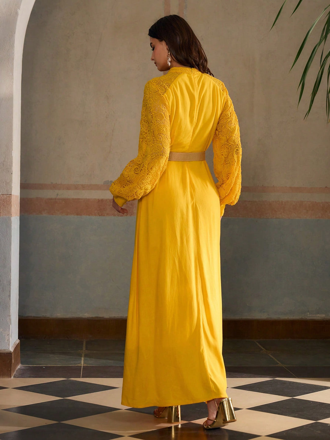 Rochie maxi SHEIN, galben