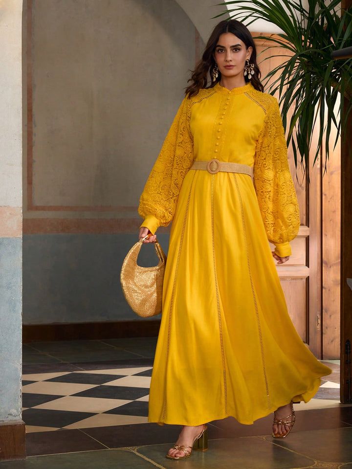 Rochie maxi SHEIN, galben