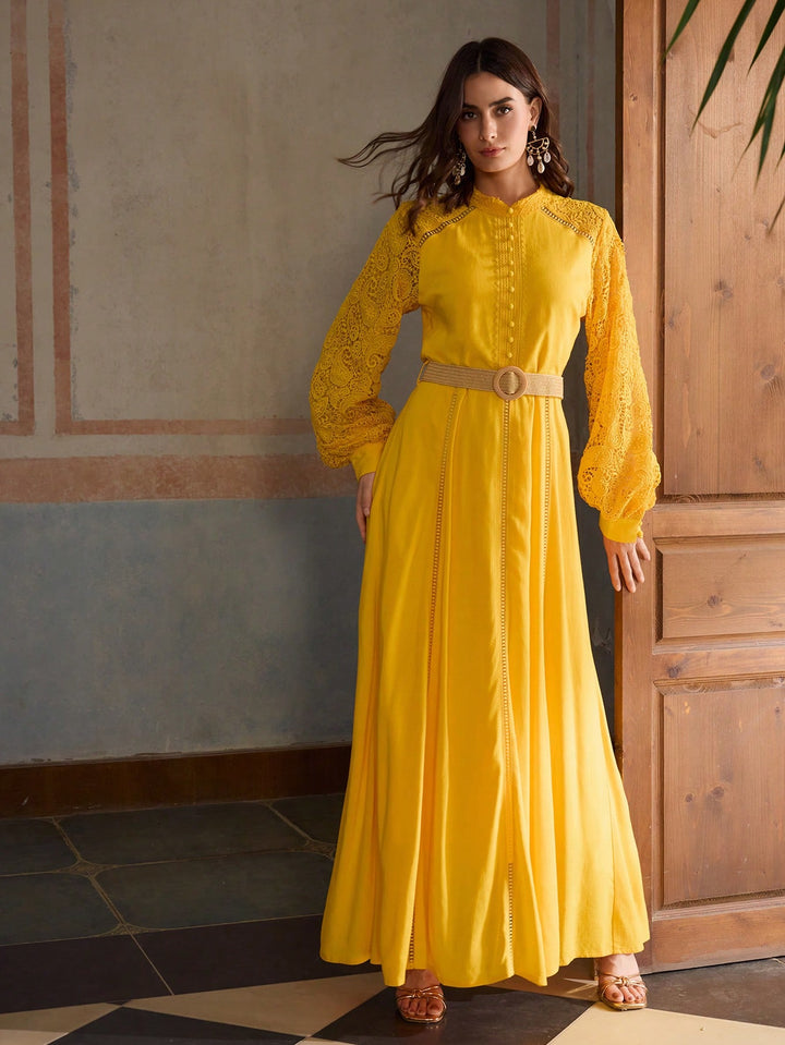 Rochie maxi SHEIN, galben