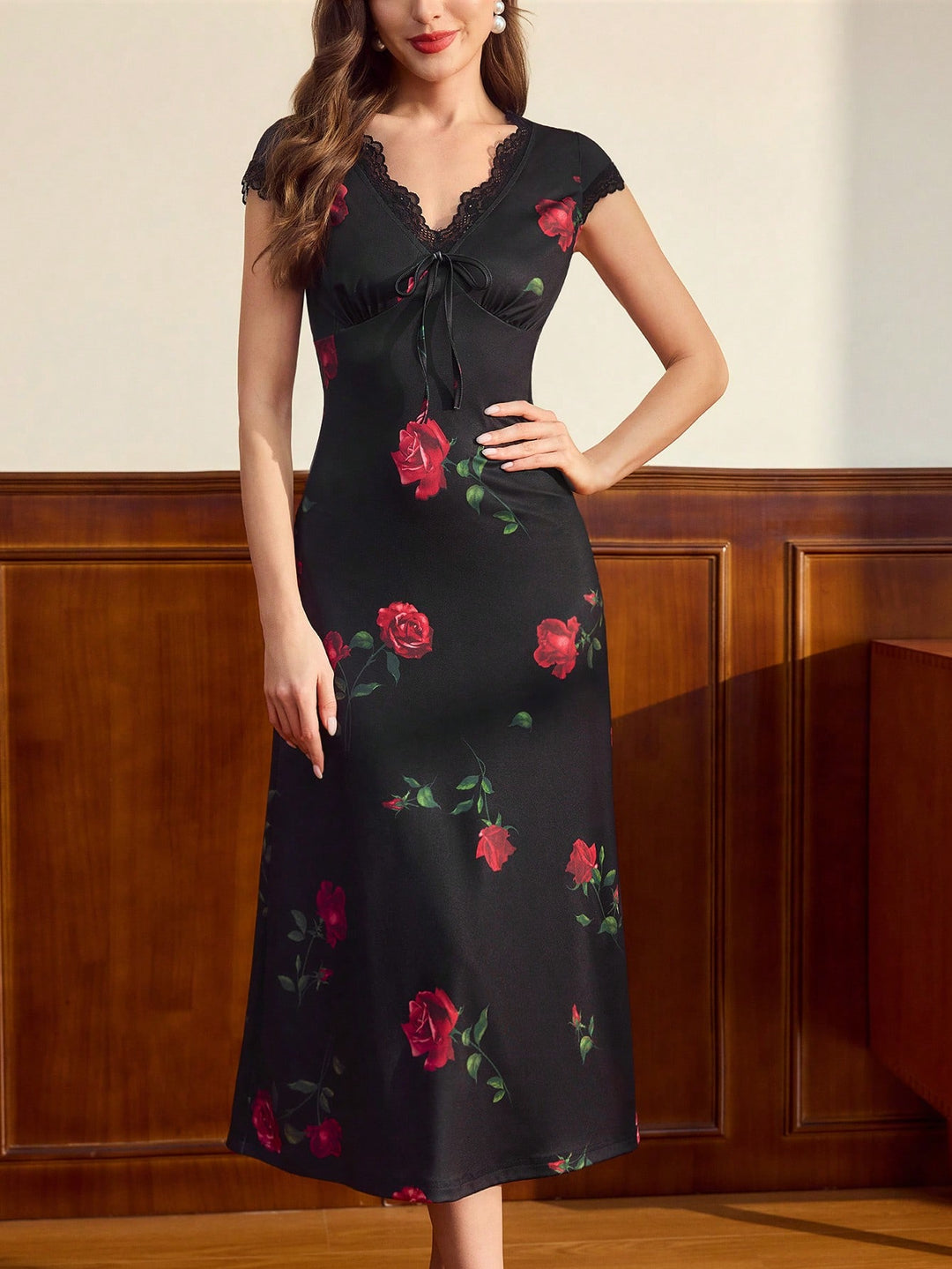 Rochie midi SHEIN, negru