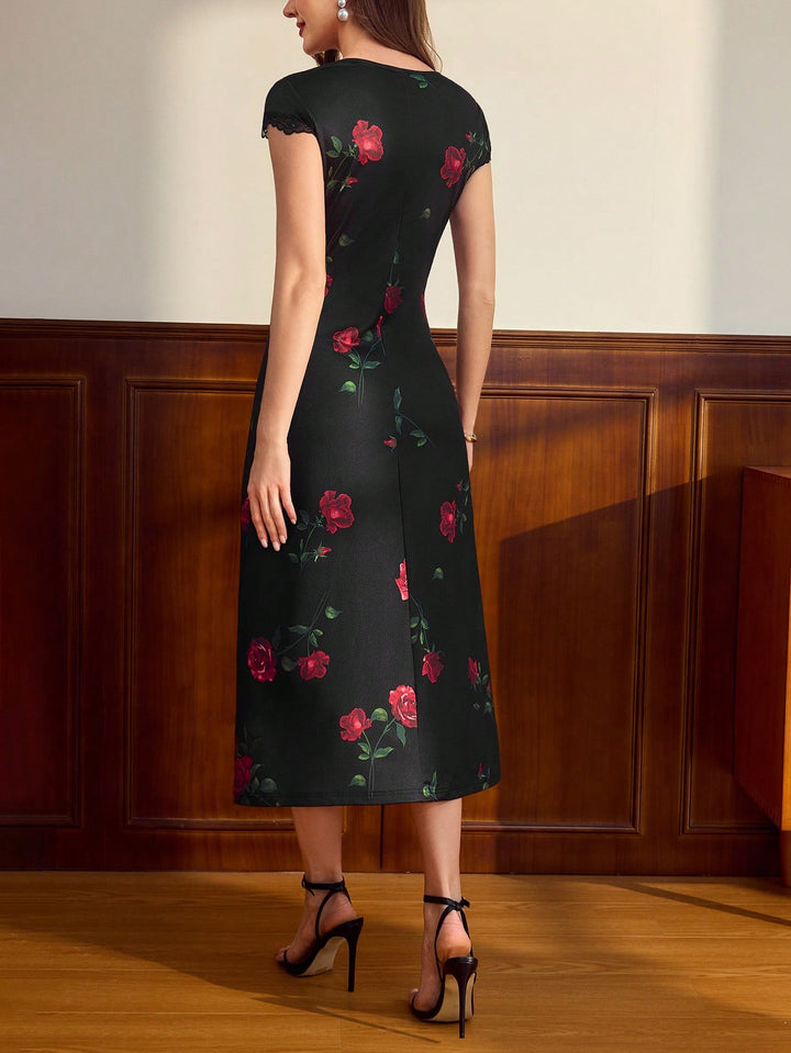 Rochie midi SHEIN, negru