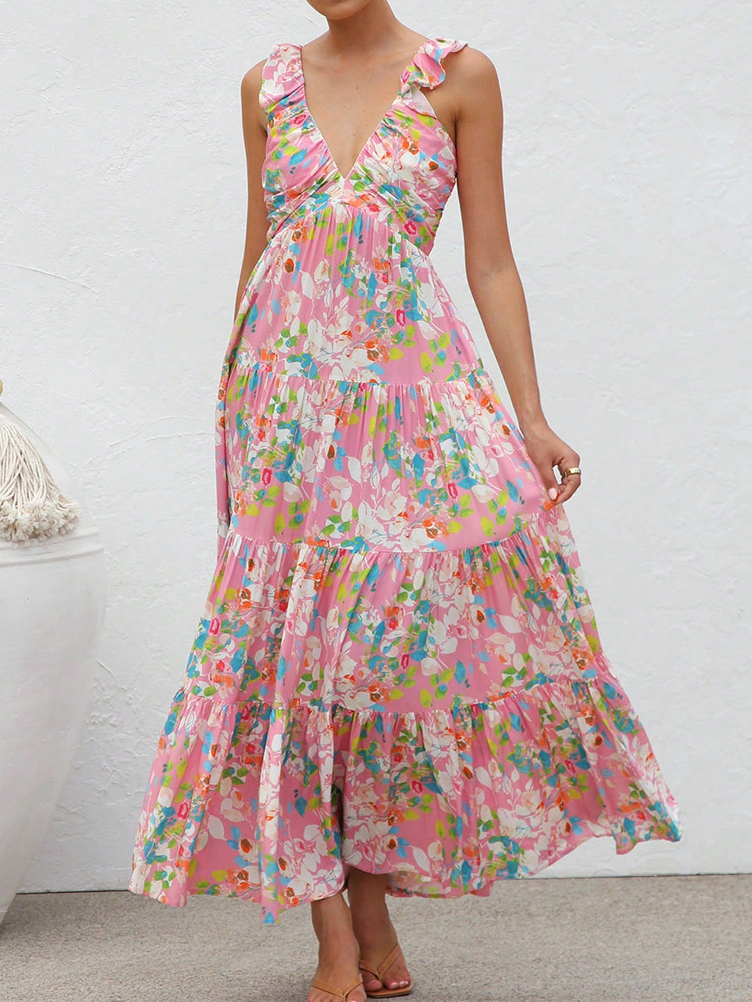 Rochie maxi SHEIN, roz