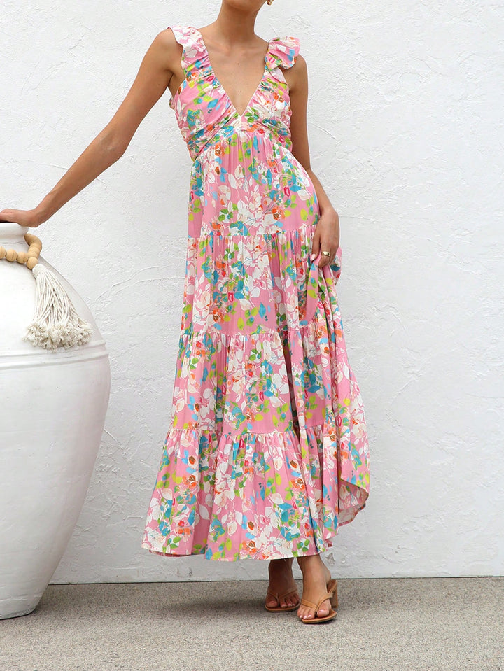 Rochie maxi SHEIN, roz