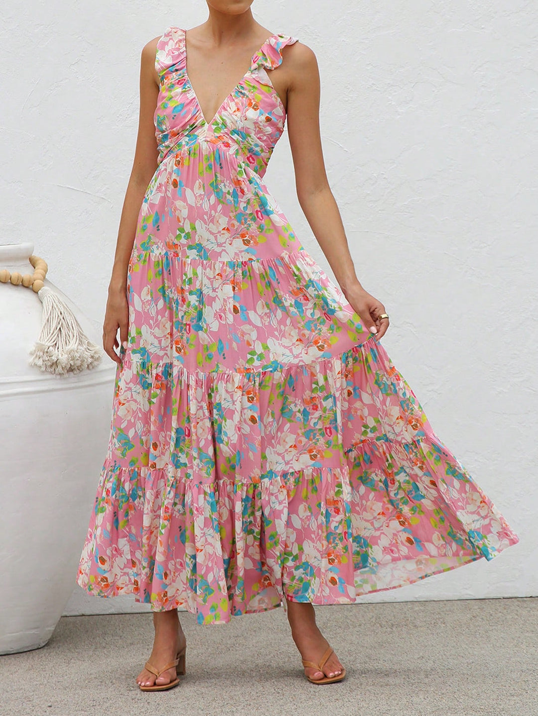 Rochie maxi SHEIN, roz