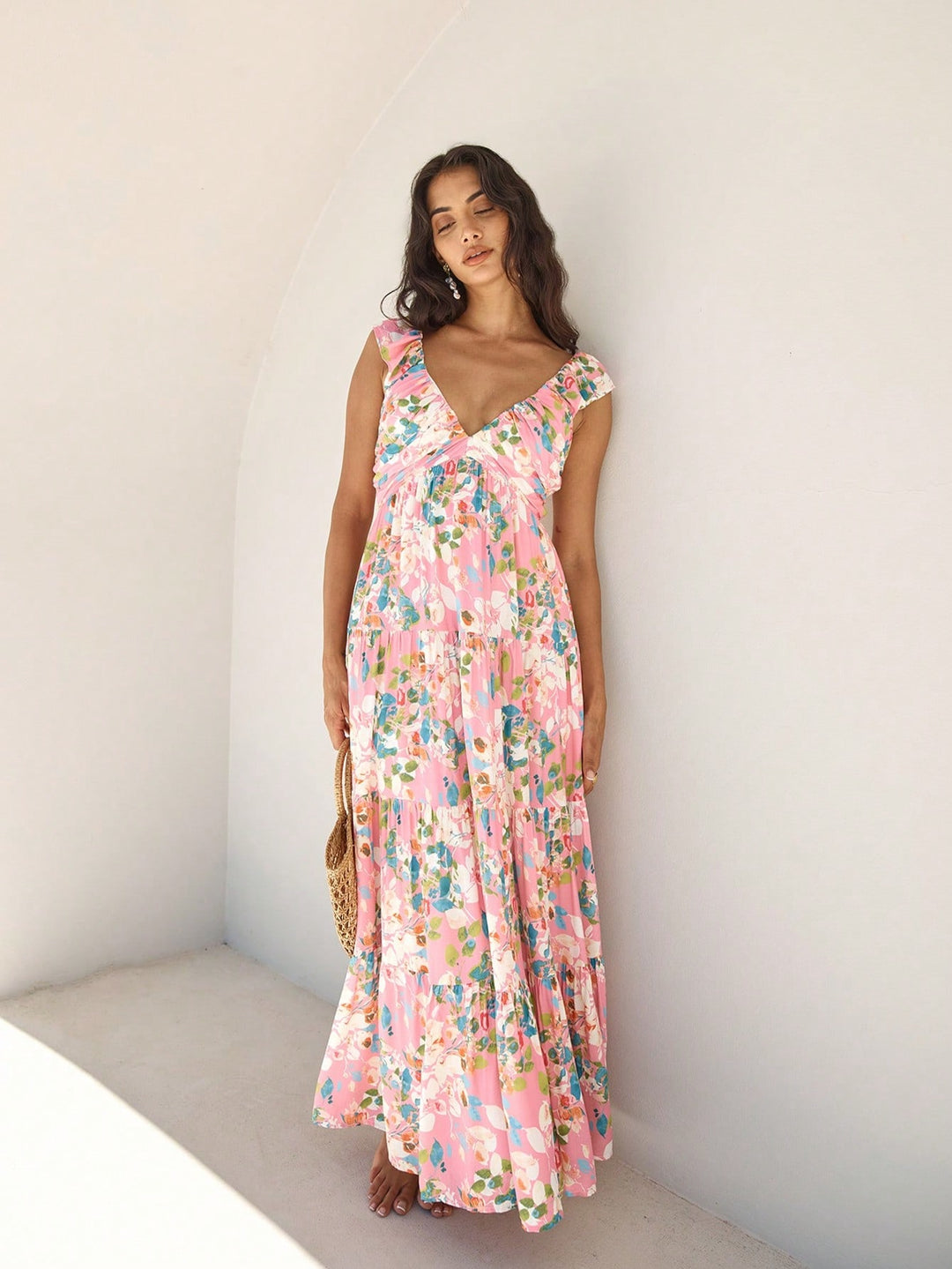 Rochie maxi SHEIN, roz