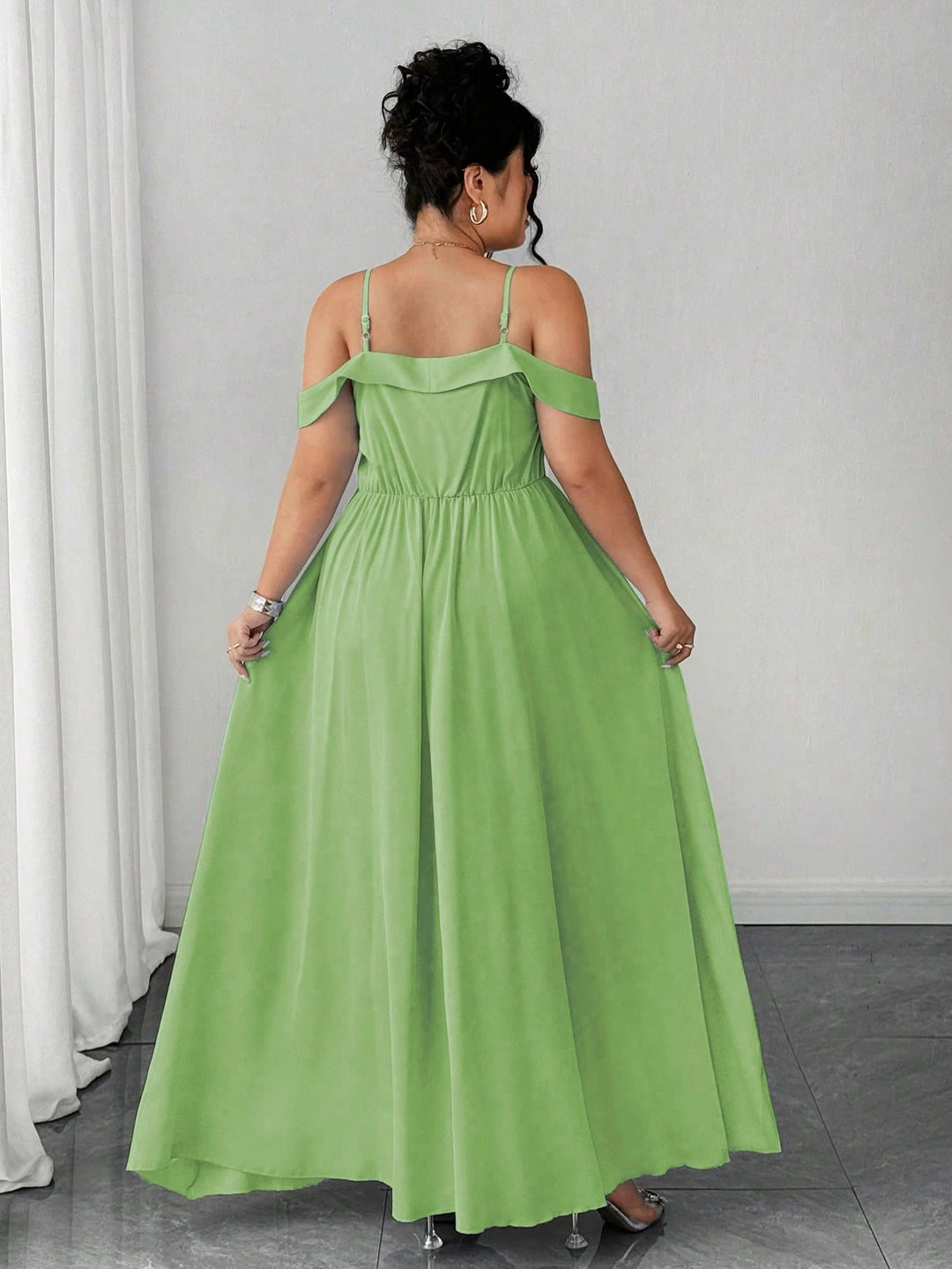 Rochie maxi SHEIN, verde