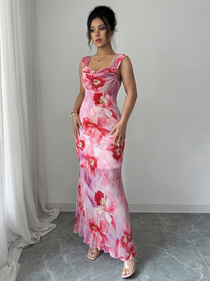 Rochie maxi SHEIN, roz