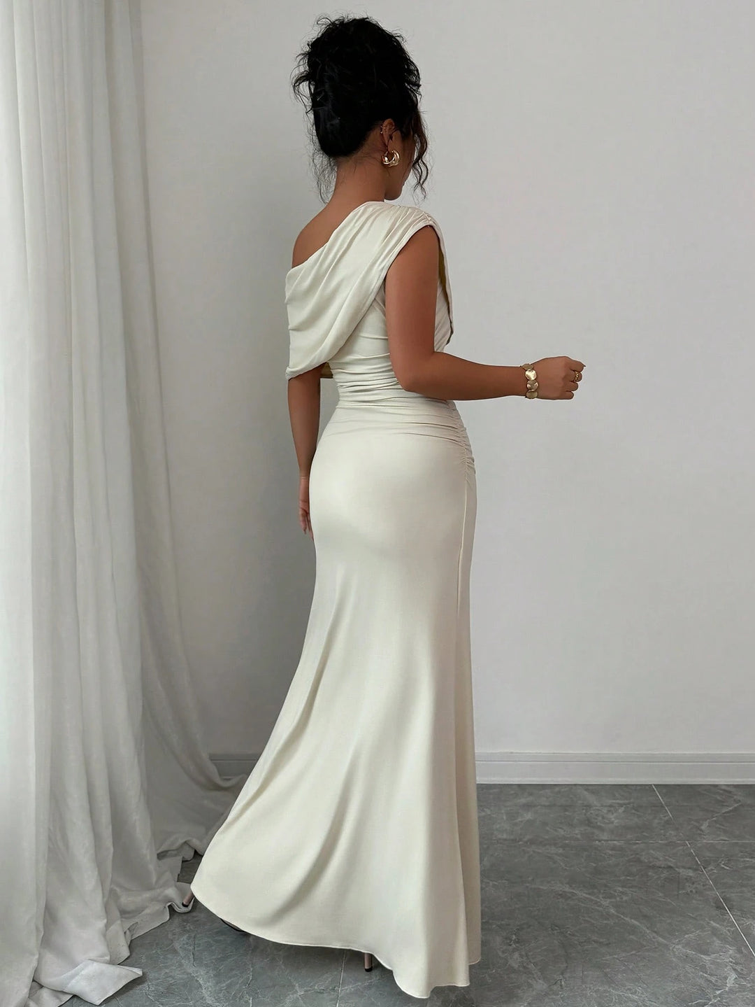 Rochie maxi SHEIN, bej