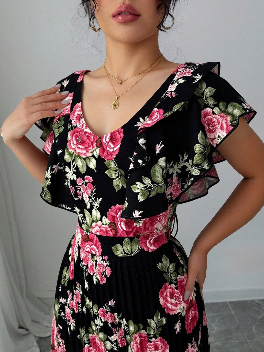 Rochie maxi SHEIN, mix culori