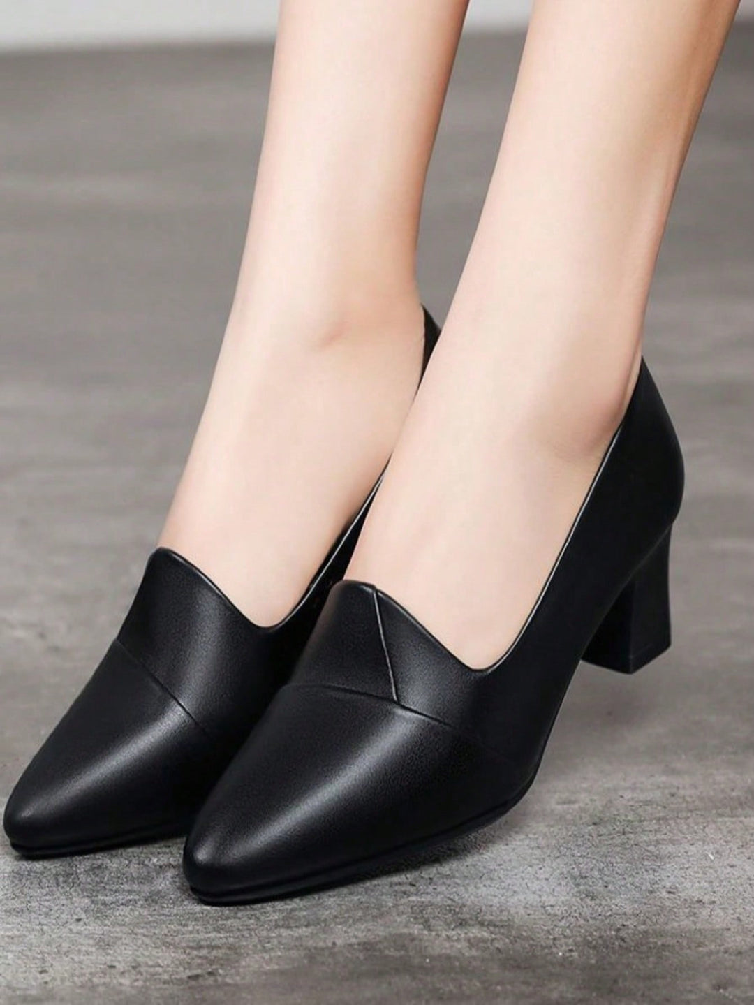 Pantofi cu toc SHEIN, negru