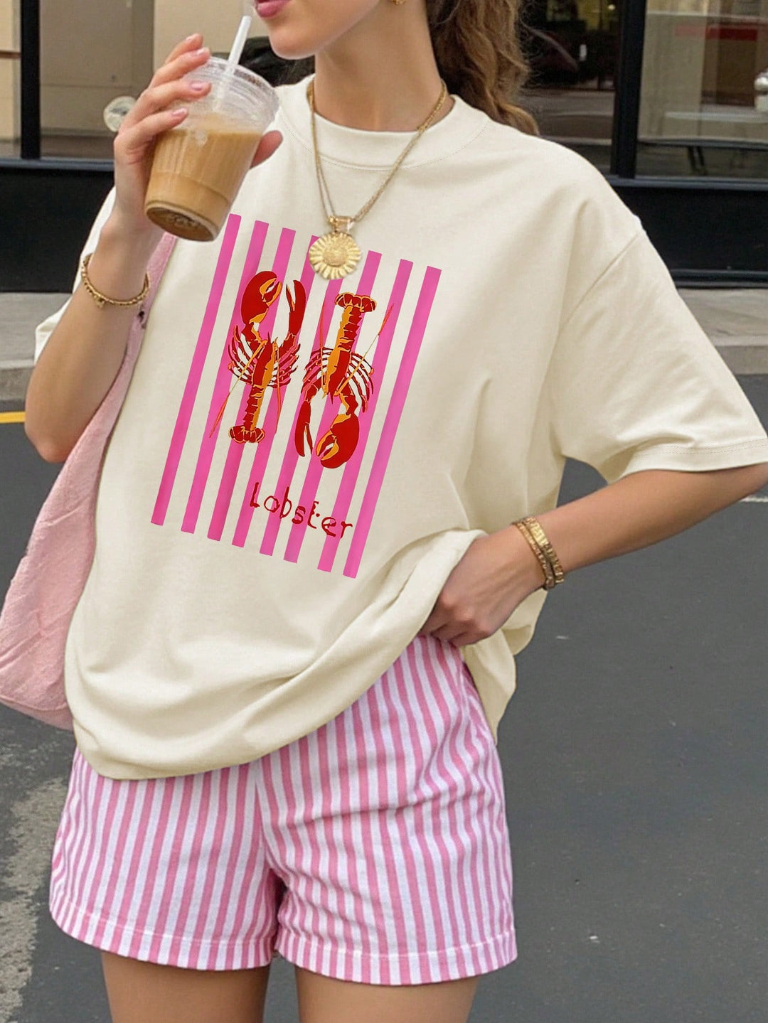 Tricou SHEIN, portocaliu