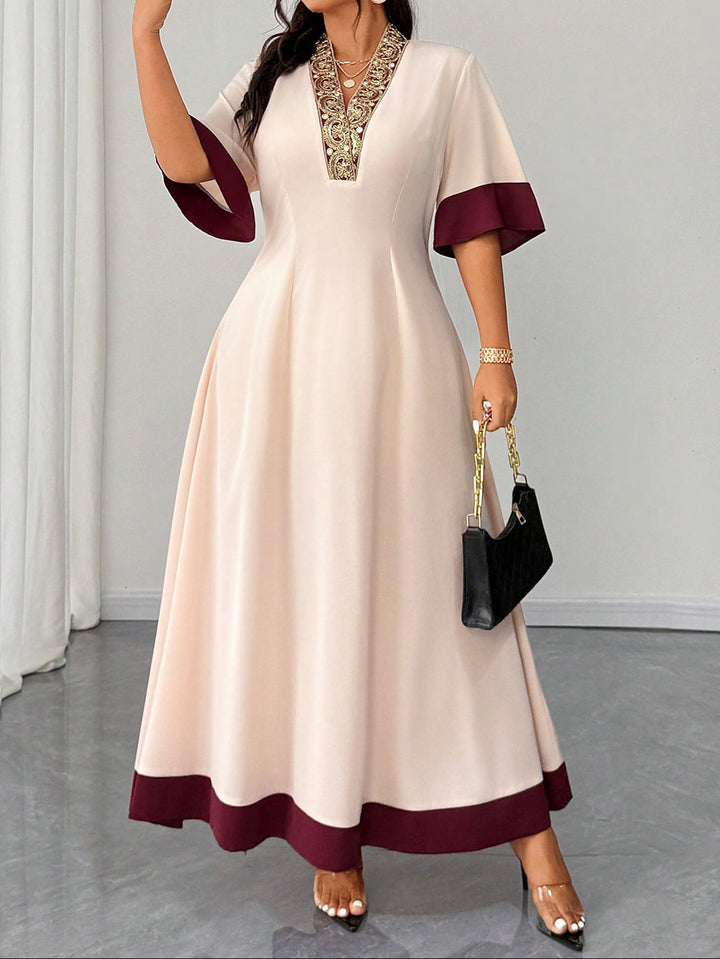 Shein Curve+ maxi ruha, vegyes színek