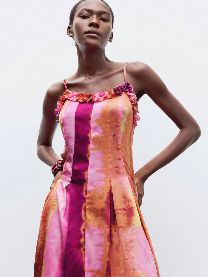 Rochie maxi SHEIN, mix culori