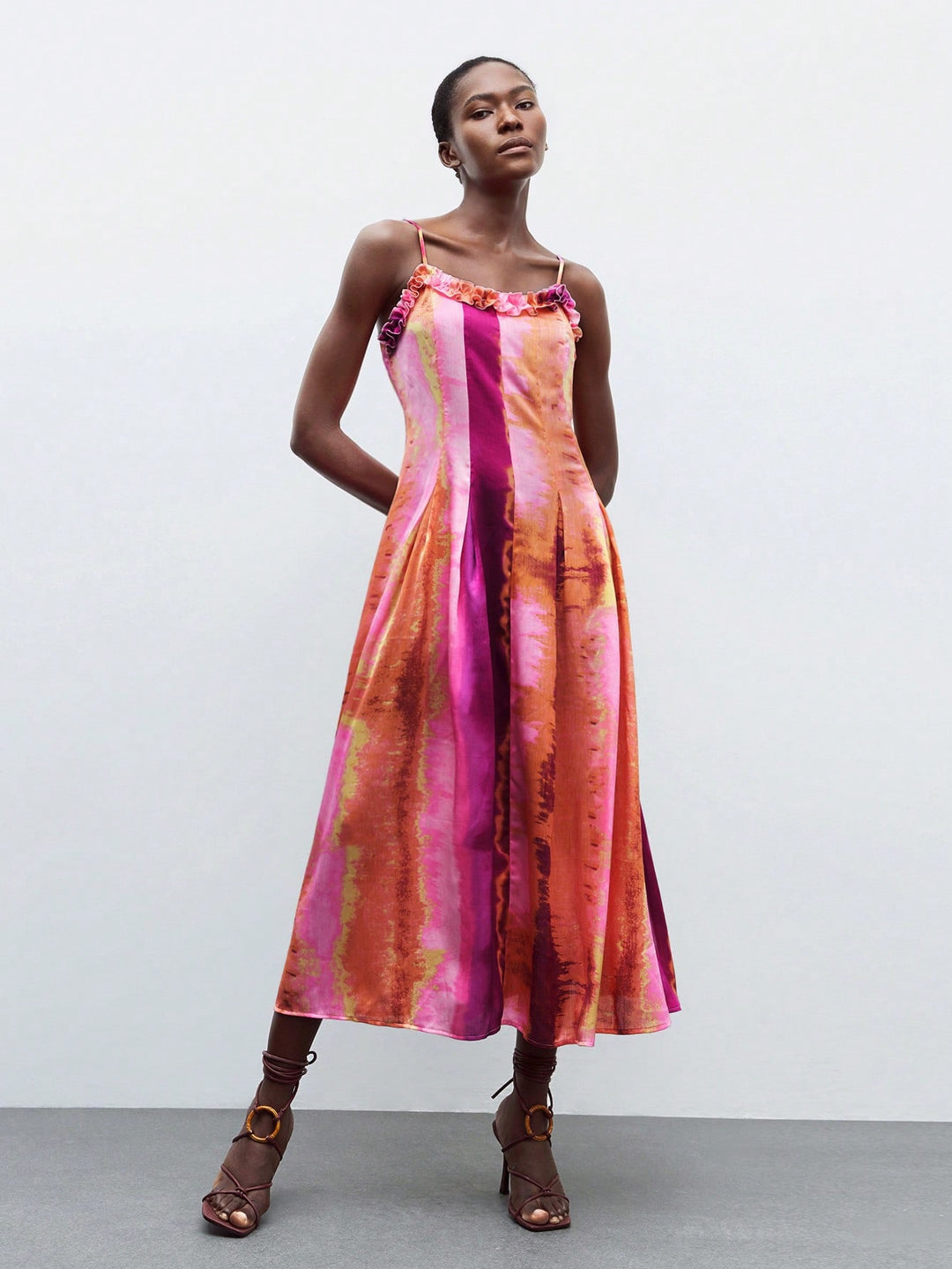 Rochie maxi SHEIN, mix culori