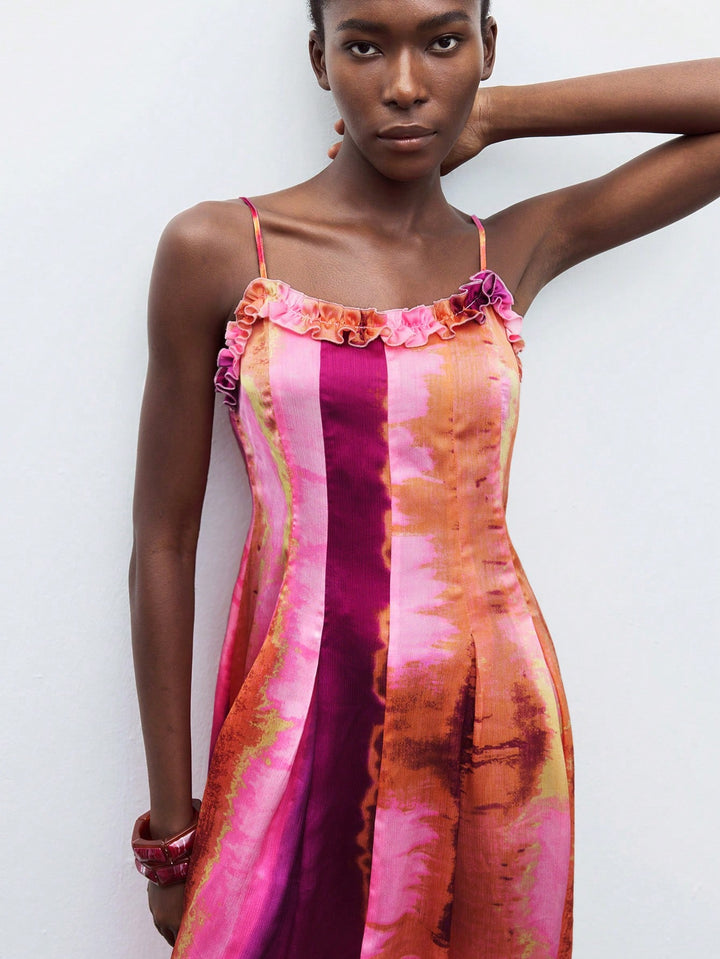Rochie maxi SHEIN, mix culori
