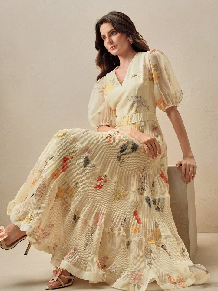 Rochie midi SHEIN, galben