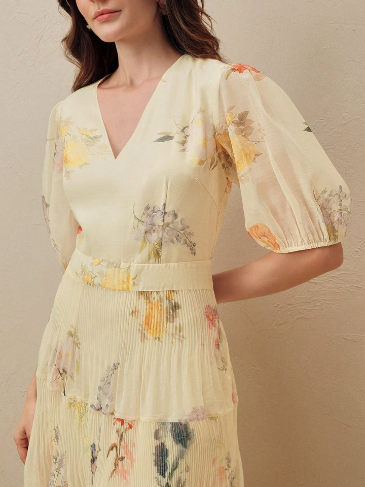 Rochie midi SHEIN, galben