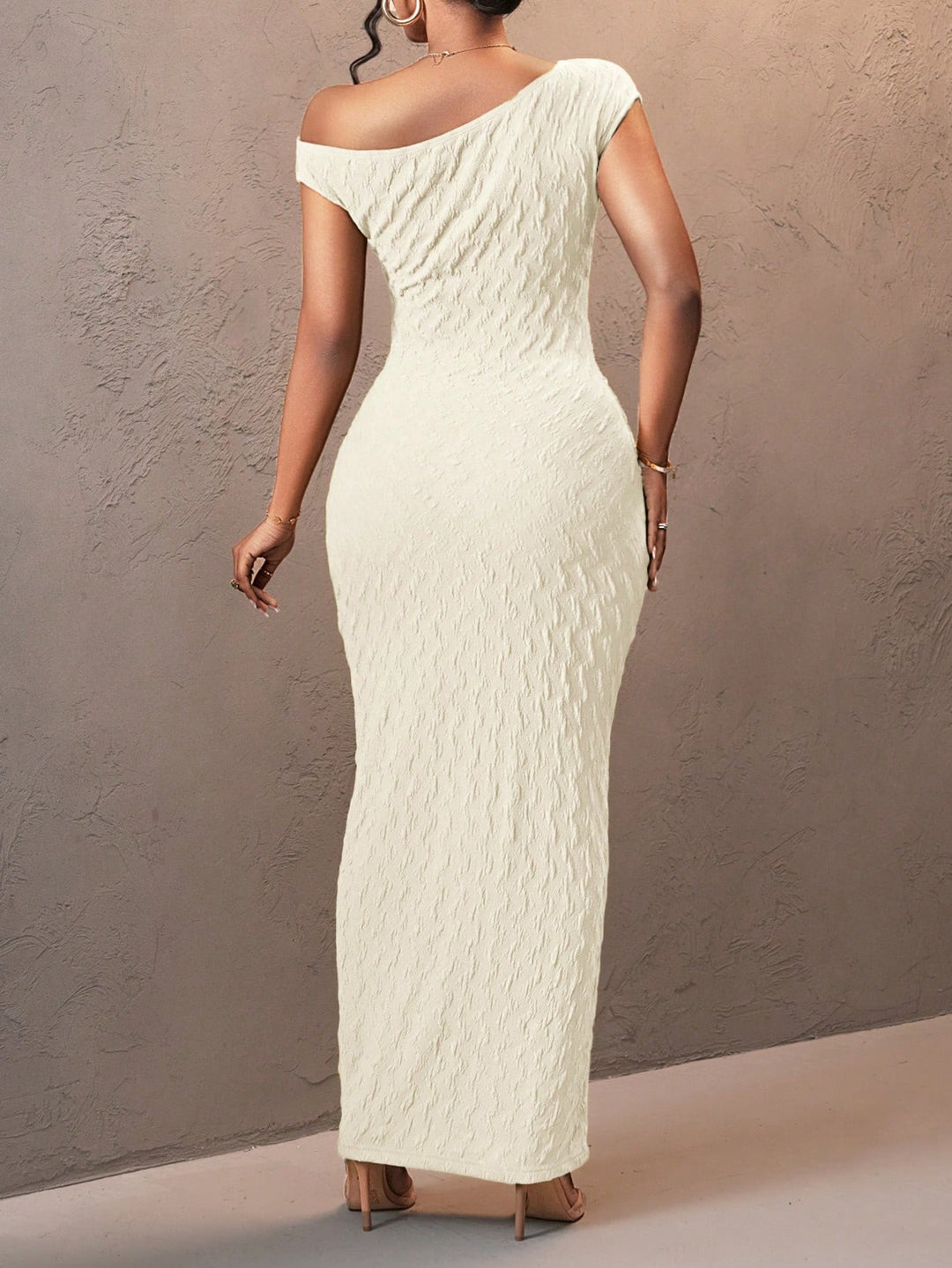 Shein maxi ruha, krémszínű