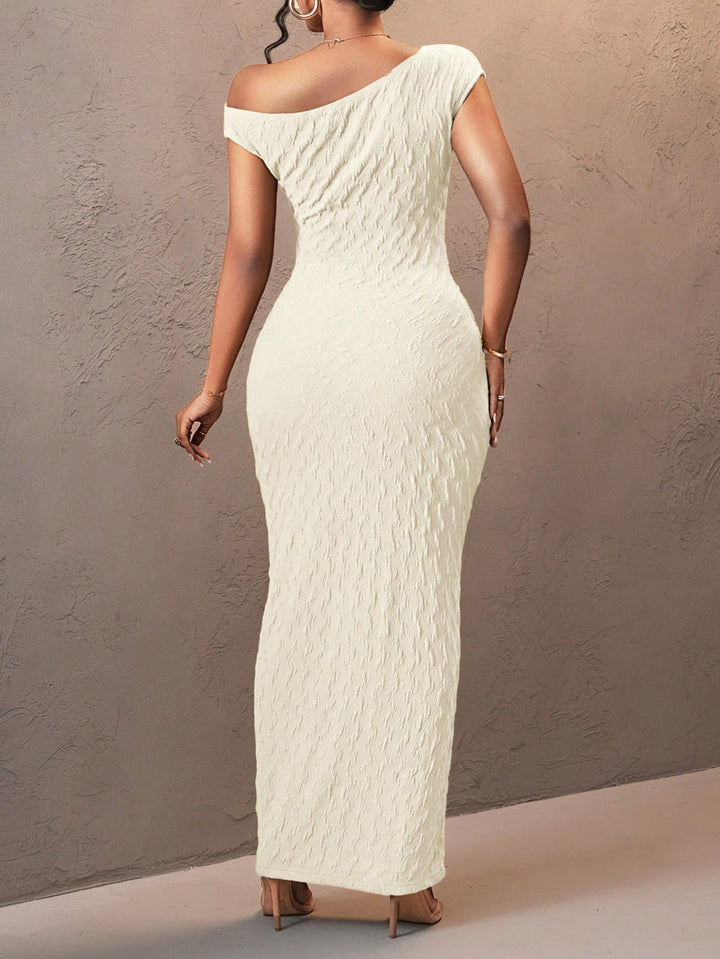 Shein maxi ruha, krémszínű