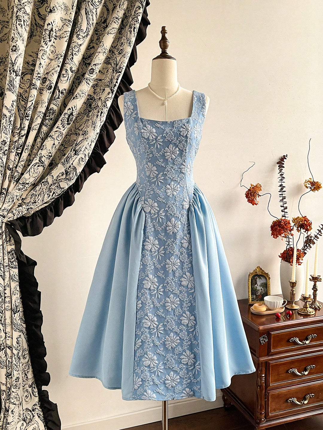 Rochie midi SHEIN, albastru