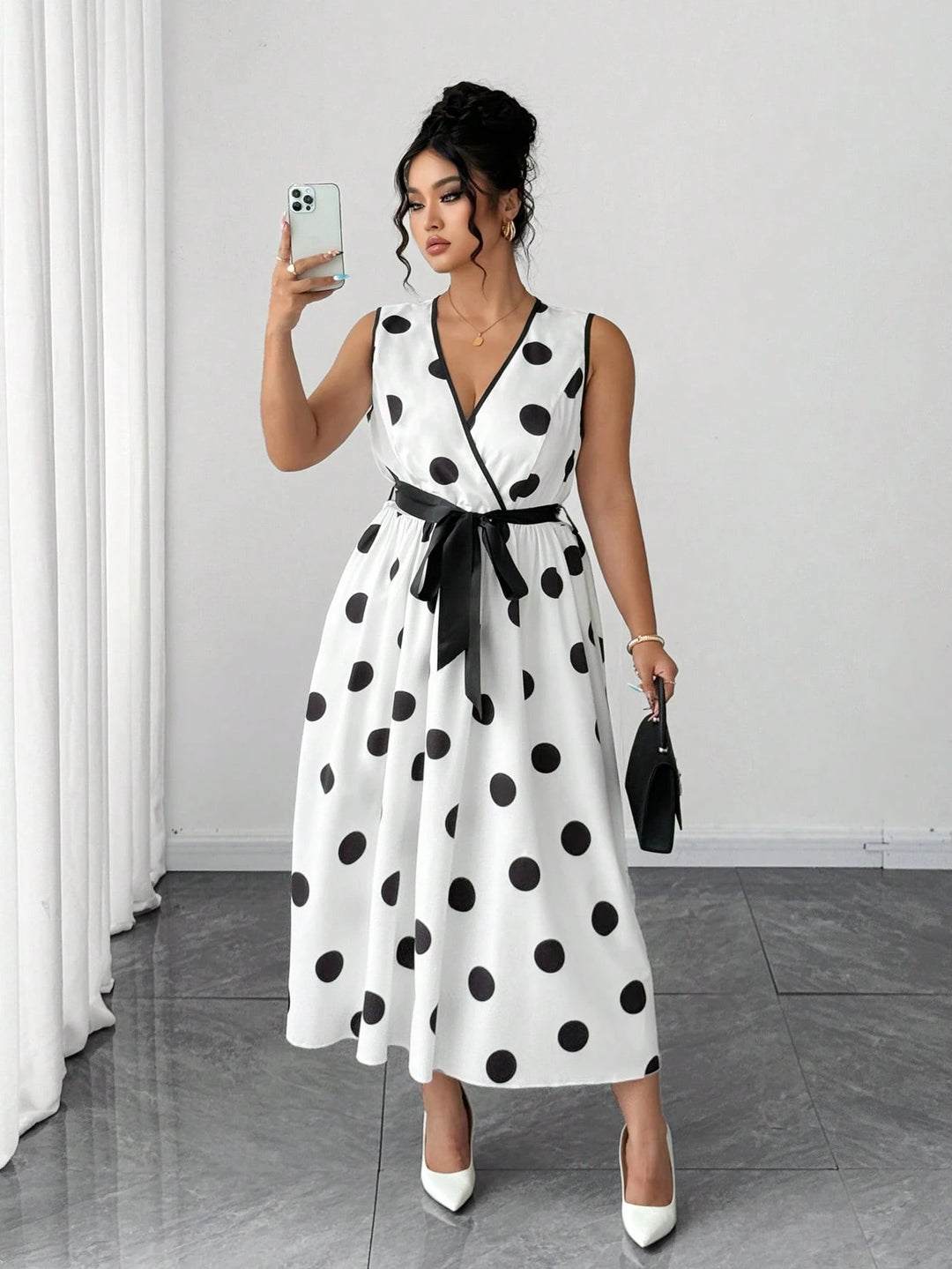 SHEIN maxi ruha, fehér
