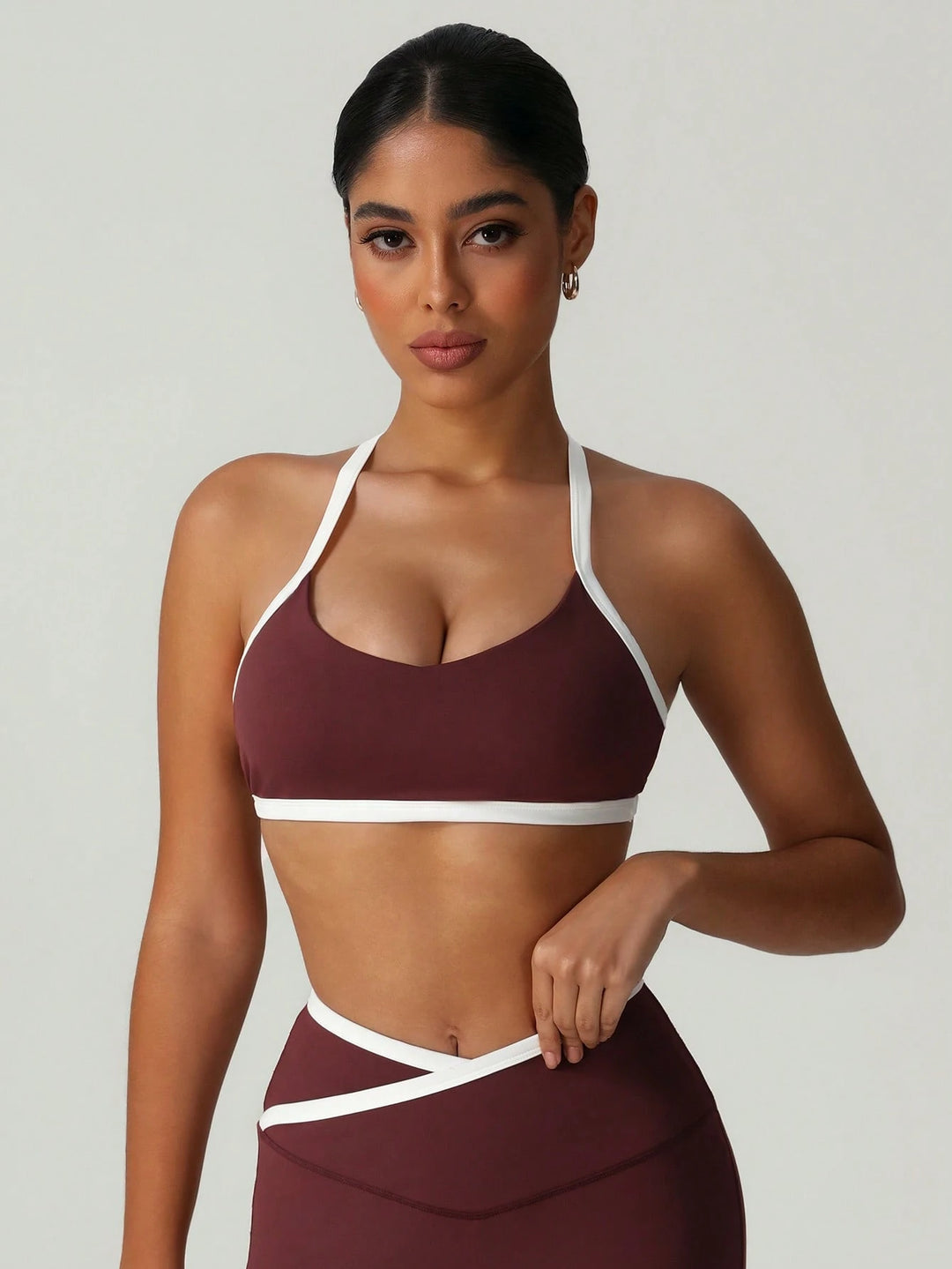Bustier SHEIN, bordó