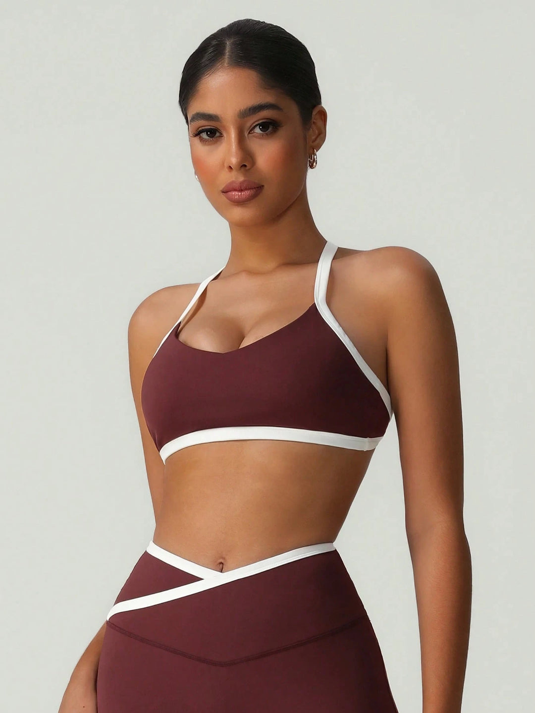 Bustier SHEIN, bordó