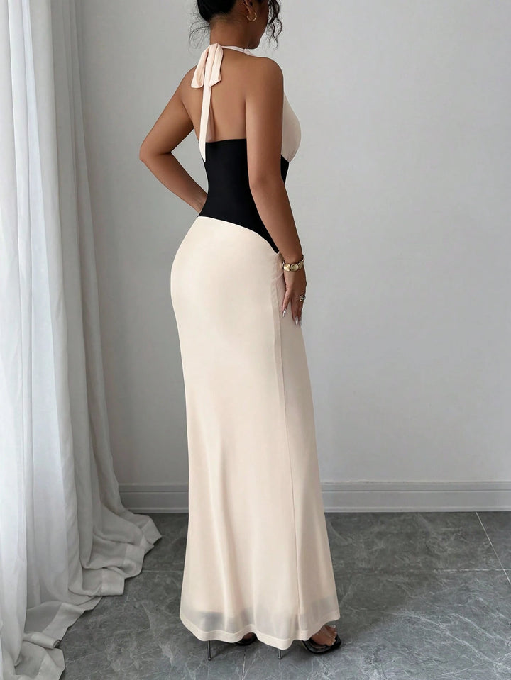 SHEIN maxi ruha, bézs