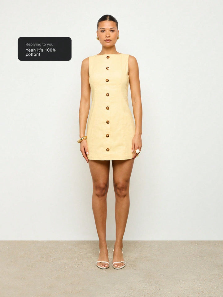 Rochie mini SHEIN, galben