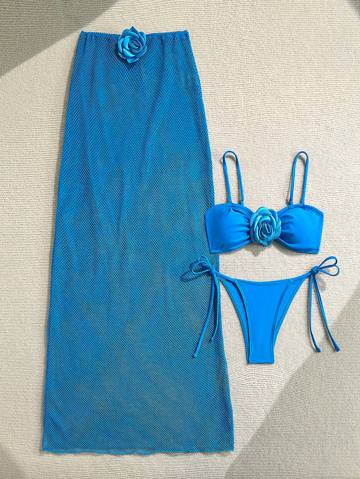Set bikini SHEIN, albastru