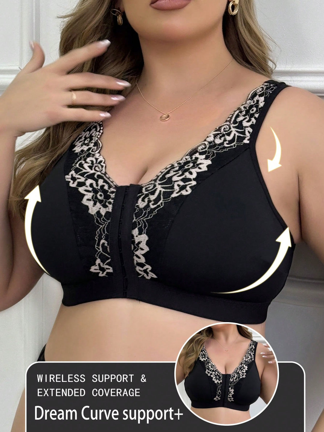 SHEIN melltartó, fekete