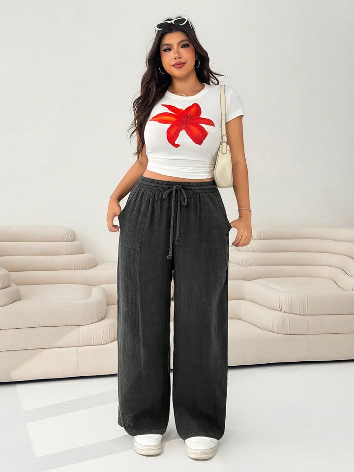 Pantaloni SHEIN, negru