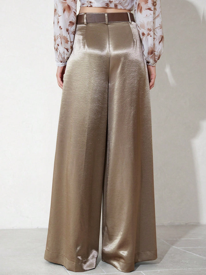 Pantalon SHEIN, maro