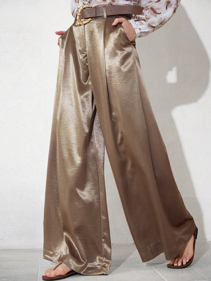 Pantalon SHEIN, maro