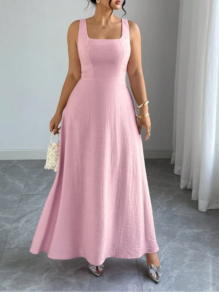 SHEIN maxi ruha, rózsaszín
