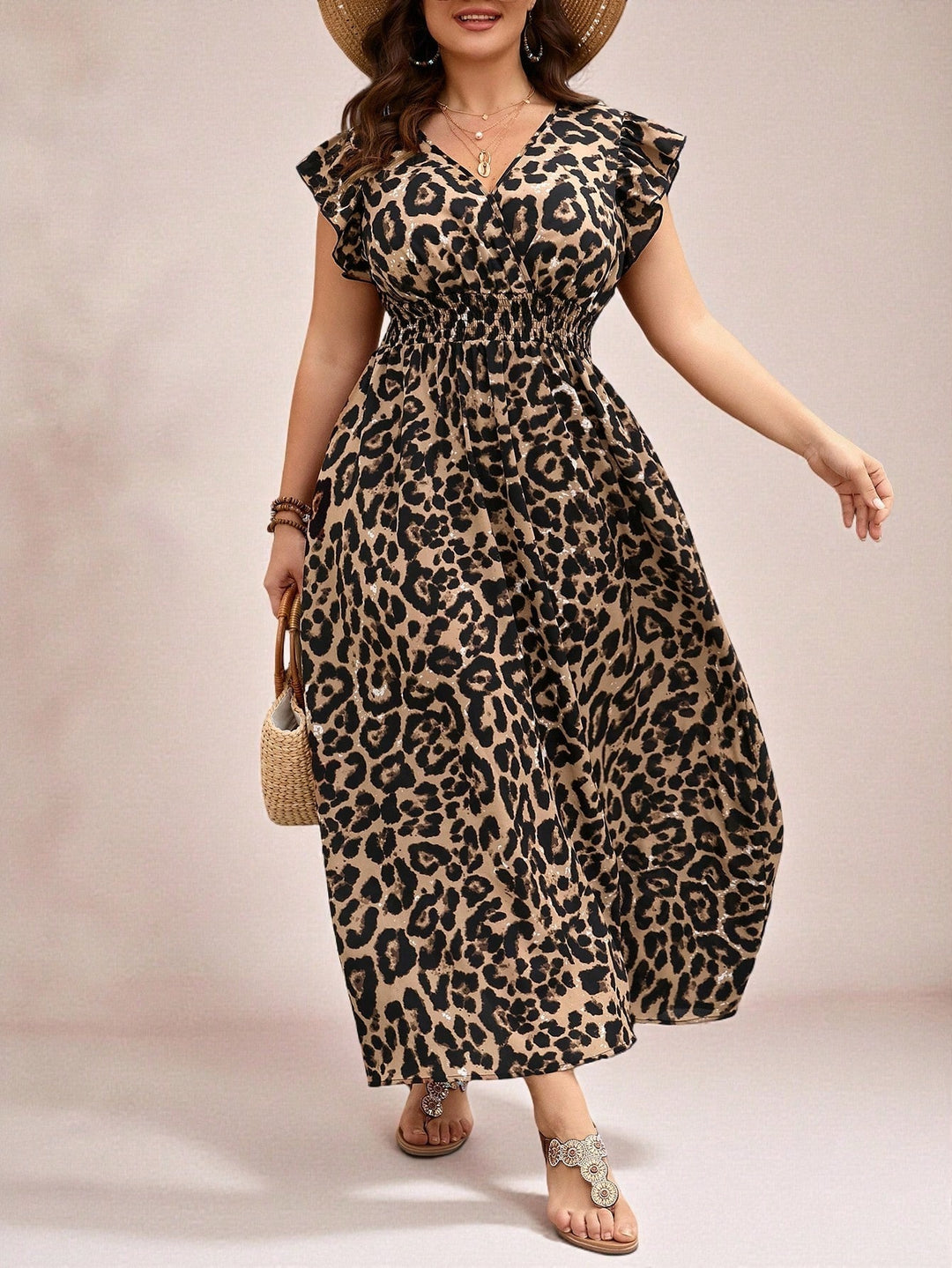 Rochie midi SHEIN, maro