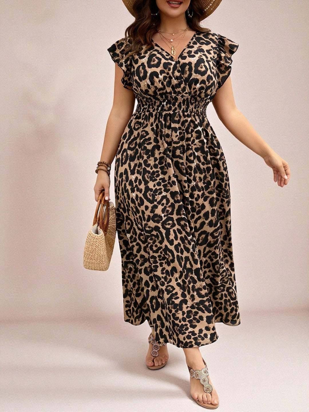 Rochie midi SHEIN, maro
