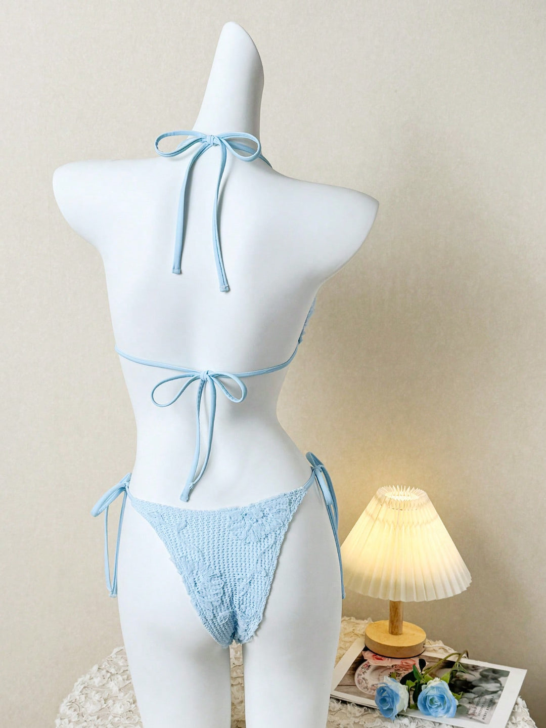 Set bikini SHEIN, albastru