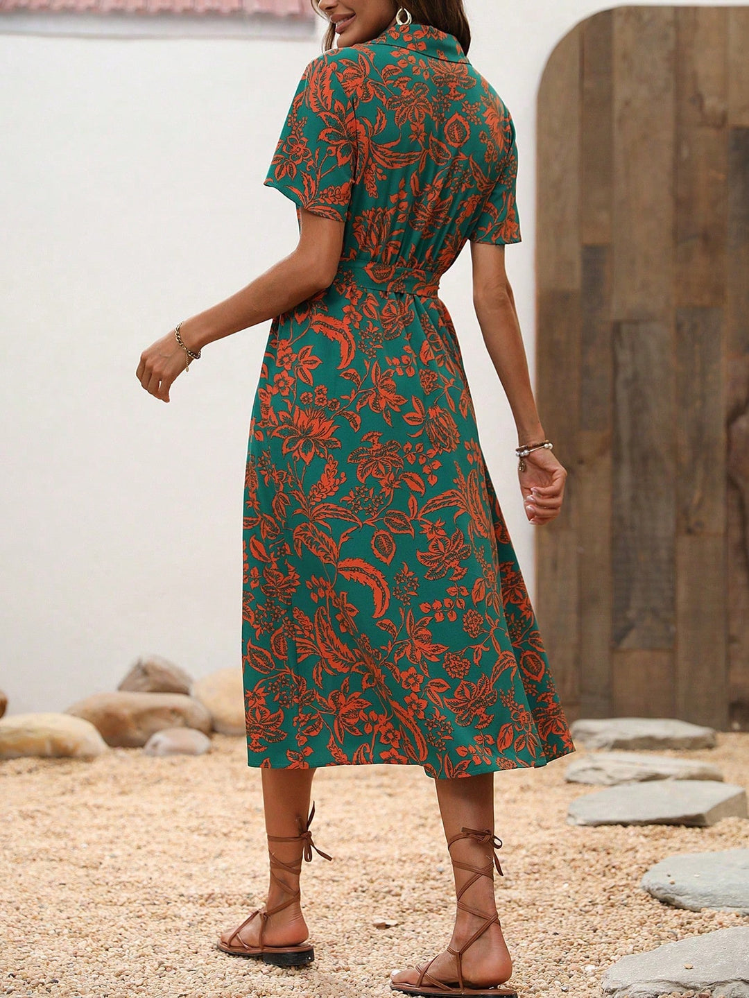 Rochie midi SHEIN, mix culori