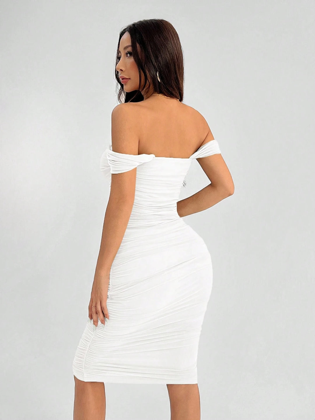 Rochie mini SHEIN, alb