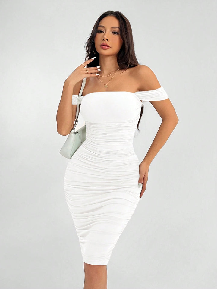 Rochie mini SHEIN, alb