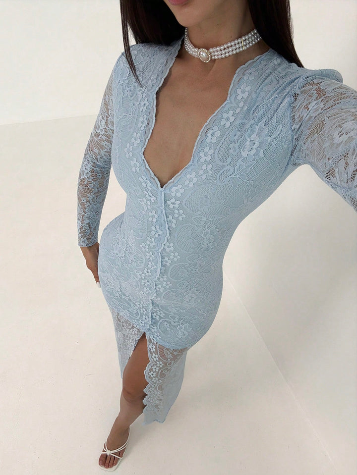 Rochie maxi SHEIN, albastru