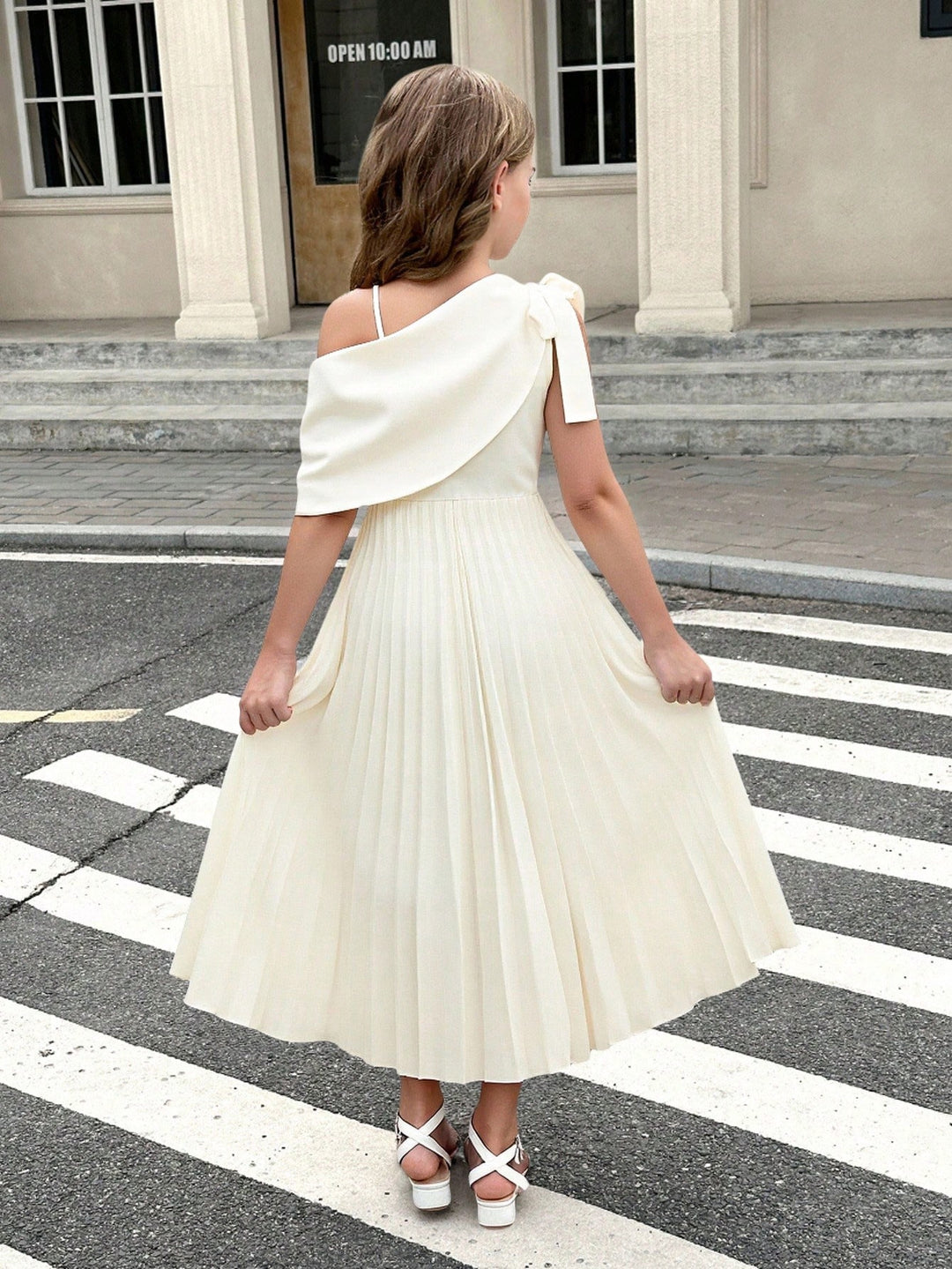 Rochie maxi SHEIN, crem